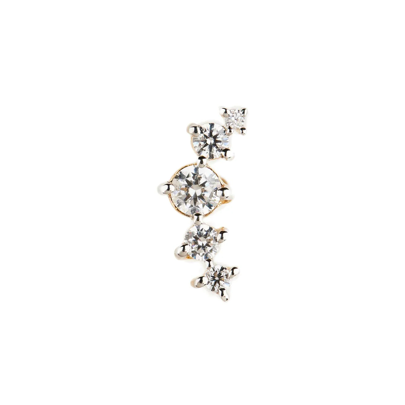 By Charlotte 14k Gold Fly Me To The Moon Earring