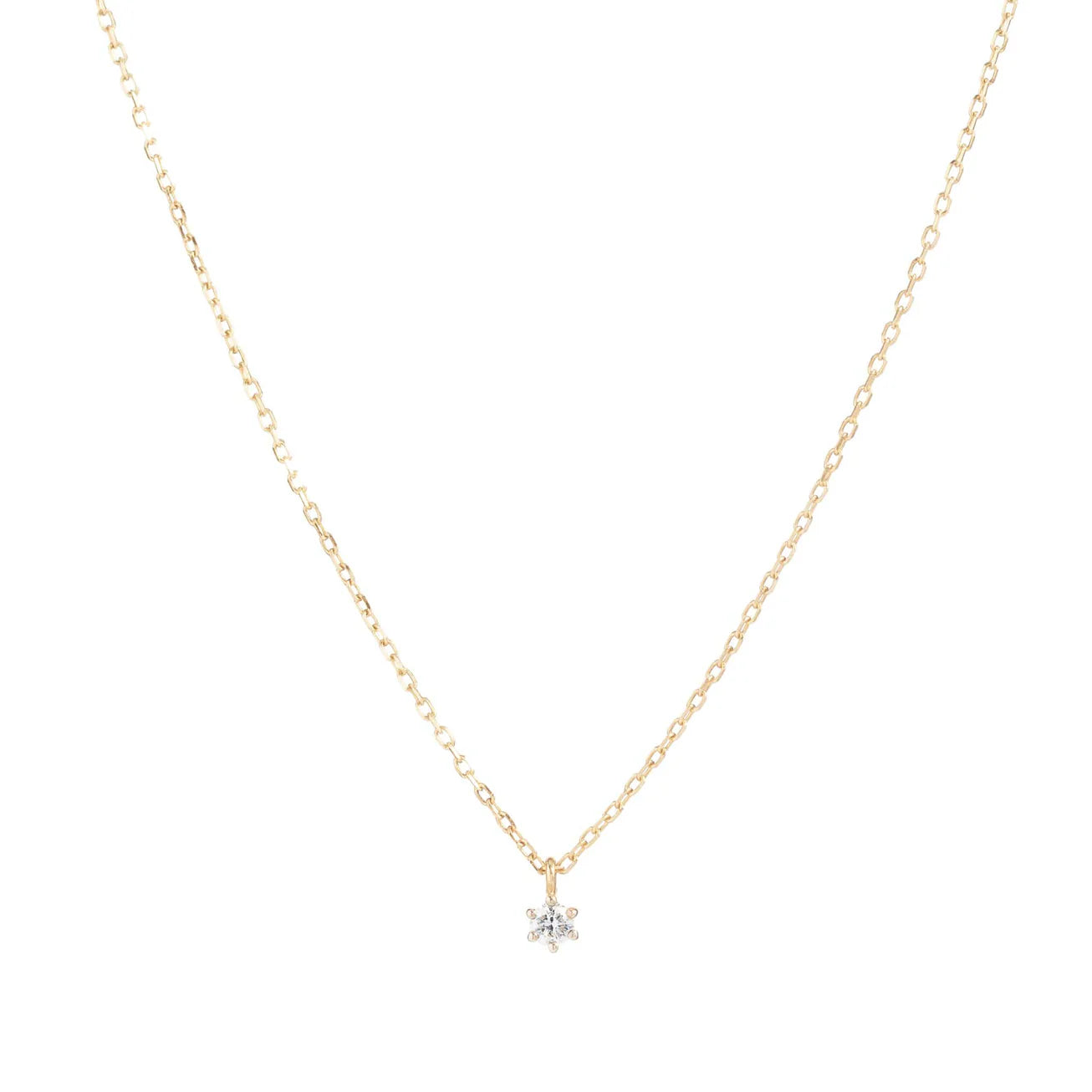 By Charlotte 14K GOLD SWEET DROPLET DIAMOND NECKLACE
